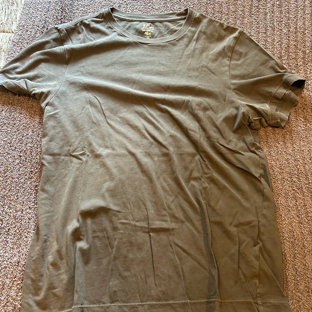 J. Crew Men's Earthy Brown Short Sleeve Tee